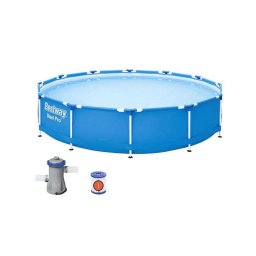 Piscina cadru metalic si pompa sistem de filtrare 366x76cm BESTWAY 56681