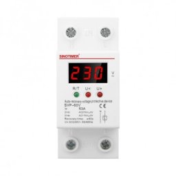 Releu siguranta digitala de protectie tensiune 40A, recuperare automata, 230V, SVP-60V-40A