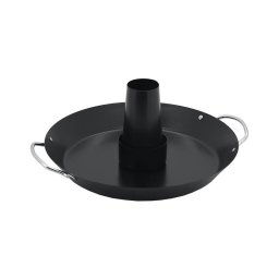 Suport grătar cu tigaie pentru pui, diametru 30 cm