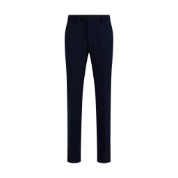 WE Fashion Pantaloni cu dungă albastru închis