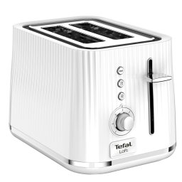 Toaster TEFAL Loft TT761138, 7 niveluri de rumenire, 3 functii dedicate, iluminare LED, tava firmituri, Alb