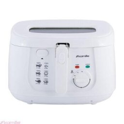 Friteuza Esperanza EKG012, 1800 W, capacitate 2.5l ulei ,termostat , fereastra vizitare, Alba
