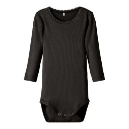 NAME IT Salopetă/Body 'Kab' negru