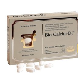 Bio-Calciu + D3 + K1 + K2, 30 tablete, Pharma Nord
