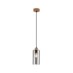 Lustră pe cablu TANNO 1xE27/25W/230V stejar Rabalux 72141