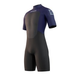 Costum neopren bărbaţi Mystic Brand Shorty 3/2 Bzip Flatlock night blue