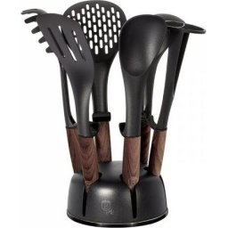 Ustensile gatit ZESTAW PRZYBORÓW KUCHENNYCH 7 EL. BERLINGER HAUS EBONY ROSEWOOD BH-6229