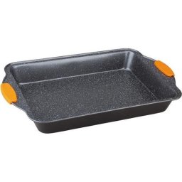 Tava pentru cuptor dreptunghiulara 36x23 cm cu manere din silicon Granit Diamond Line BH 1140