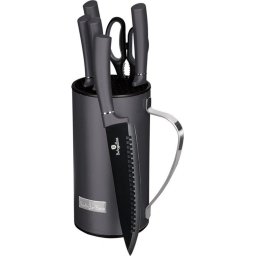 Set de cutite cu stativ 7 piese Carbon Pro BH 2600