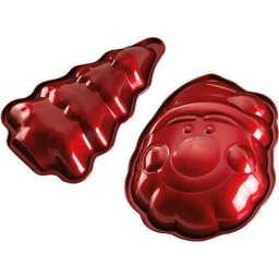 Zestaw 2 świątecznych form do pieczenia Mikołaj Choinka Berlinger Haus BH-6947