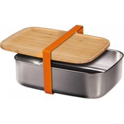 Cutie pentru pranz Otel/Bambus, 1500 ml, Argintiu