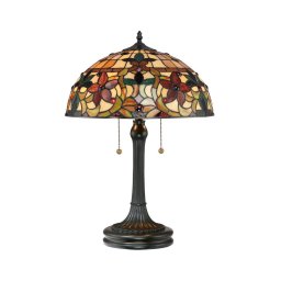 Quoizel QZ-KAMI-TL - Lampă de masă Tiffany KAMI 2xE27/60W/230V