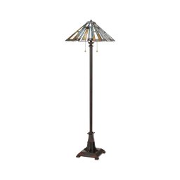 Quoizel QZ-MAYBECK-FL - Lampadar Tiffany MAYBECK 2xE27/60W/230V