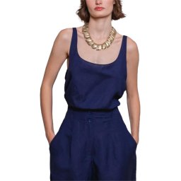 CAPETANISSA Top Wave Top CAPC6WA23LIN navy