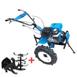 Motocultor Hyundai HY-MC105 pe benzina, putere 14 CP, 420 cmc, latime maxima de lucru 105 cm, adancime de frezare 10-30 cm, freza de pamant si roti de cauciuc incluse