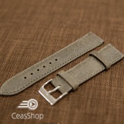 Curea piele gri vintage 18mm - 61726