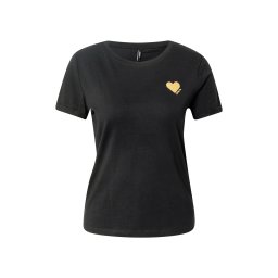 ONLY Tricou 'ONLKita' auriu / negru