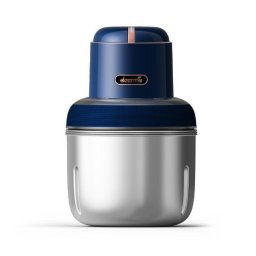Tocator de alimente si carne JR08, 220W, 3 Boluri, Capacitate 0.8/1/1.2 l, Albastru