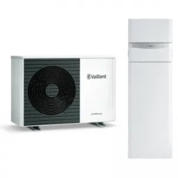 Pompa de caldura aer-apa cu boiler incorporat R290 Vaillant AroTherm Plus Unitower VWL105/6+VIH QW 190/6 - 10 kW, trifazata, boiler 190 litri