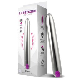LateToBed Renee Vibe 10 Vibrating Functions 18,5cm Silver