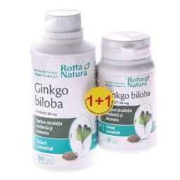 Gingko Biloba, 60 mg, 30 capsule, Rotta Natura