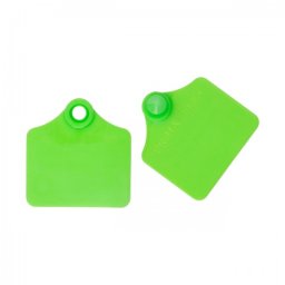 Set crotalii pentru ovine, Prima-Flex, verde, 4,4 × 4,6 cm, 25 perechi