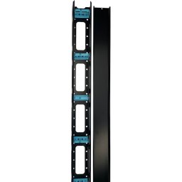 Set 2 Organizatoare Eco Xcab Verticale Cabluri Pentru Rack 27U Negru