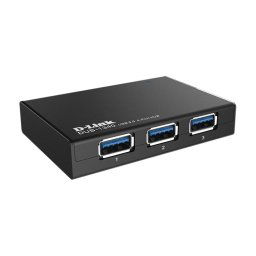 Hub USB D-LINK DUB-1340, USB 3.0, Negru