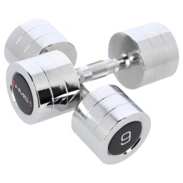 Haltere si gantere cromate Argint, 2 x 9Kg