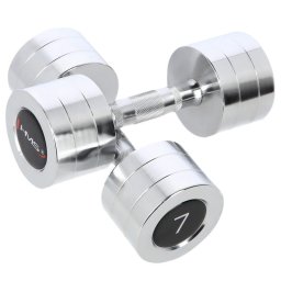 Haltere si gantere cromate Argint, 2 x 7Kg
