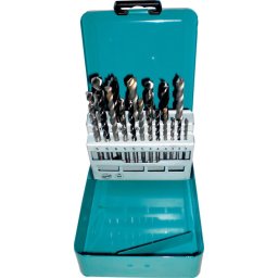 D-46202 - Set burghie mixte , 3-10 mm, tija cilindrica, 18 bucati