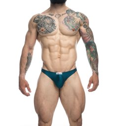 Justin+Simon Classic Tanga Petrol XL