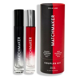 Matchmaker Pheromone Parfum Couples Kit Black & Red Diamond 2x10ml