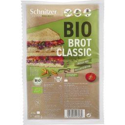 Paine toast clasica, fara gluten 2x6 felii bio 400g