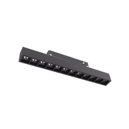 Spot Linear LED Magnetic 12W, Negru, IP20, 48V, LUMINA CALDA 3000K