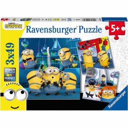 Puzzle Minions, 3X49 Piese
