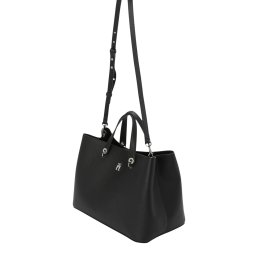 TOMMY HILFIGER Plase de cumpărături negru / argintiu
