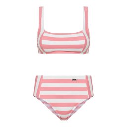 VENICE BEACH Costum de baie două piese roz / alb