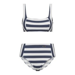 VENICE BEACH Costum de baie două piese bleumarin / alb