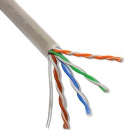 Cablu UTP CAT5E cupru 0.45mm 24AWG, rolă 50 metri, ROVISION