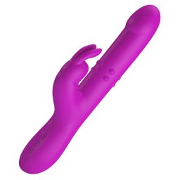 Pretty Love Reese Vibrator with Rotating Beads and Thrusting Purple