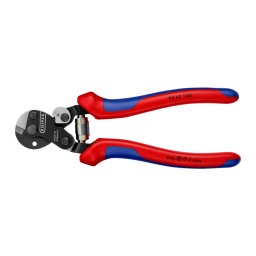 Cleste foarfeca KNIPEX pentru taierea cablurilor metalice, sufelor din otel si cablurilor multifilare de inalta rezistenta, arc elicoidal, 160 mm, fabricat in Germania 95 62 160