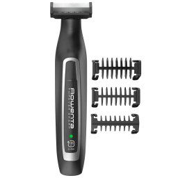 Aparat hibrid de tuns, conturat si barbierit Forever Sharp TN6000F4, lavabil, lame din inox cu autoascutire, 3 piepteni, Negru