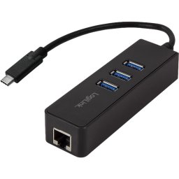 Placa de retea Logilink UA0283 USB Tip C, Negru