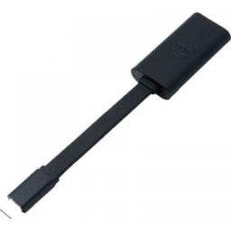 Adaptor Dell 470-ABND, USB-C la RJ-45, Negru