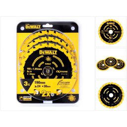DeWalt DT10399-QZ circular saw blades 3-piece pack 190 x 30 - DT10399-QZ