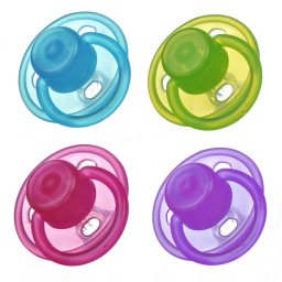 Suzeta silicon Minut Baby 0+, diverse culori