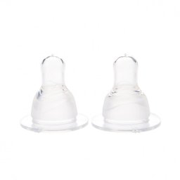 Set 2 tetine silicon super fin Minut Baby 6+