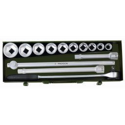Trusa chei tubulare 3/4" pentru camioane, 14 piese