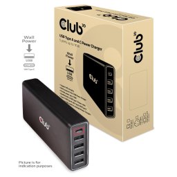 Incarcator de retea USB Type A and C Power Charger, 5 ports up to 111W